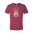thumbnail image 2 of Go All Out Bunny Face With Sunglasses Deluxe Soft T-Shirt Mens/Women, 2 of 3