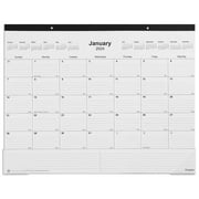 2024 Staples 22" x 17" Desk Pad Calendar Black (ST12951-24)