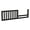 Black, variant on Pemberly Row Wood Transitional Fully Assembled Toddler Rail in Black