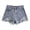 AA-BU11214, variant on XIAONU Women's Distressed Denim Shorts High Waist Raw Hem Cutoffs Trendy Casual Summer Bottoms Black
