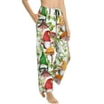 thumbnail image 2 of Sigee Mushrooms Gnomes Print Women's Soft Pajama Pants - Breathable and Comfortable Lounge Sleep Bottoms with Elastic Waistband and Pockets-Large, 2 of 9