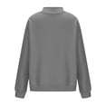 thumbnail image 6 of Xaqiouau Womens Oversized Sweatshirts Mock Neck Pullover Long Sleeve Tops Fall Winter Soft Cozy Crewneck Sweatshirt Top, 6 of 6