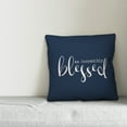 thumbnail image 2 of Creative Products So Incredibly Blessed Navy 16x16 Indoor / Outdoor Pillow, 2 of 2