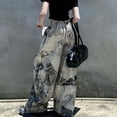 thumbnail image 4 of RUTAYY Toddler Girls Fashion Cute Personality Pants Elastic Waist Wide Leg Jeans Casual Demin Pants With Pockets Trouser Leisure Infants Pants, 4 of 6