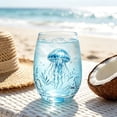 thumbnail image 5 of Tuvgenk Stemless Wine Glass with Seaside Art for Cocktails Water and Beach Style Home Decor, 5 of 7