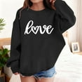 thumbnail image 2 of Sweatshirts for Girls Valentines Day Sweatshirt Long Sleeve Casual Love Letter Print Sweatshirt Crewneck Pullover Sweatshirt Size 5-6 Years Boys Clothes, 2 of 4