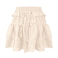 thumbnail image 4 of Ladies 2024 Fashion Pure Color Bag Sexy Cake Skirt Girls Dress Skirt Girls Ballet Skirt Floor Length Skirt Maternity Skirt over The Belly Table Skirt for Birthday Party Leopard Skirt Girls Long Skirt, 4 of 5