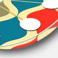 thumbnail image 3 of Designart 'Retro Ornamental Design Vi Mid-Century Modern Wall Clock, 3 of 4