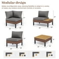 thumbnail image 6 of ELPOSUN 7-Piece L-Shaped Outdoor Sectional Sofa  ，Patio Furniture with Water-resistant Cushions & Side Tables (Grey), 6 of 6