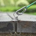 thumbnail image 3 of 6 Pcs Octopus Wind Rope Fixing Buckle (Red), Deck Anchor Nail, Aluminum Tent Pile with Spring Buckle, Sunshade Anchor Weave Pile and Outdoor Wooden Deck Board with Hooks and loops for camping, 3 of 5