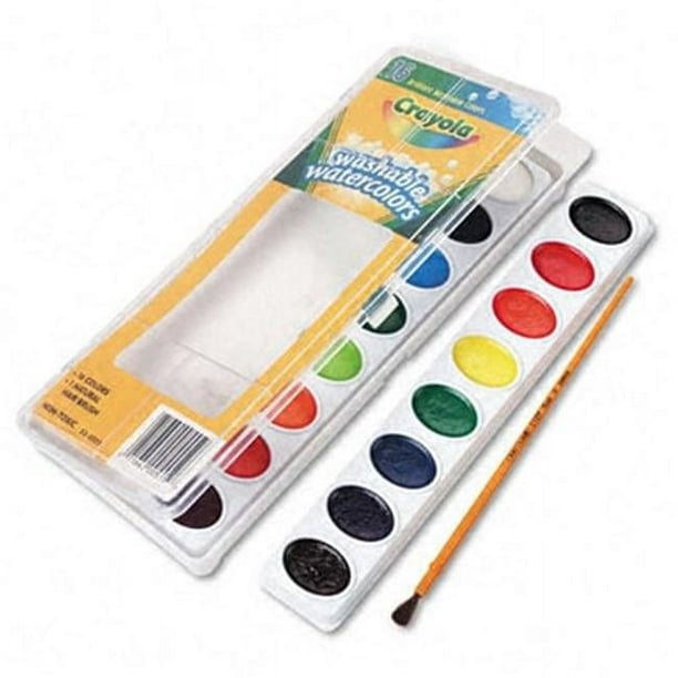 Crayola - Peinture lavable, couleurs néons - Paquet de 10