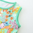thumbnail image 6 of Toddler Girls Summer Dress Flower Butterfly Printed Sleeveless Dress Cute Round Neck Princess Dress Children's Clothes Size 3-4T, 6 of 6