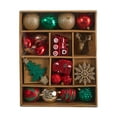 thumbnail image 4 of Nearly Natural Holiday Deluxe Shatterproof, 25 Count Christmas Tree Ornament Box Set, Re-Useable Container, Assorted, 4 of 5