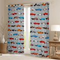 thumbnail image 2 of Castle Fairy Kids Children Colorful Car Black Out Curtains,Transportation Theme Curtains Pack of 2 (42x63 Each),Cartoon Truck Bedroom Curtains,Microfiber Bedroom Decor, 2 of 6
