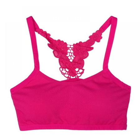 

Summer Bra Women Tank Bra Back Hollow Bra Lace Butterfly Bra Women Sports Bra Yoga Fitness Bra Padded Seamless Underwear No Steel Ring Bra