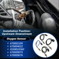 thumbnail image 2 of Upstream Downstream Oxygen Sensor for Maserati Ghibli 3.0L 2014-2020 for Maserati Quattroporte 3.0L 2015-2020 No.670002199/670004022/0258010360/670009075/670009076 4 Pcs, 2 of 7