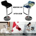 thumbnail image 3 of LKJYER Square Bar Stool Chair Slipcovers with Elastic Bottom Set of 4/2/1, Swivel Slip Covers for Counter Height Chair Covers Machine Washable Removable, 3 of 7