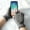 Grey, variant on Couple's Winter Gloves, Convertible Half Finger Touchscreen Gloves with Coral Fleece Lining, Cold-Proof Unisex Flip Mittens for Men and Women, Warm Half Finger Gloves for Writing & Work - Grey