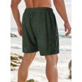 thumbnail image 3 of SUNSIOM Men Summer Casual Loose Shorts, Fashion Solid Color Short Pants, Drawstring Elastic Waist Athletic Shorts with Pockets, 3 of 6