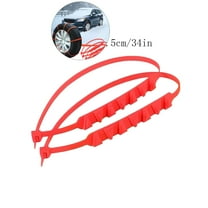 WNFJR Emergency Anti-Skid Mud Snow Survival Traction Multi-Function Car Tire Chains, Security Chains for Car Truck SUV Emergency Winter Driving Universal Tire Cable Belts