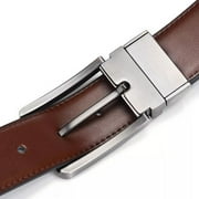 Men Genuine Leather Belts Adjustable Casual Dress Belt for Jeans Work Size 30-40