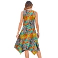 thumbnail image 4 of Fantaslook Floral Tank Dresses for Women Flowy Sleeveless Asymmetrical Hem Dress Beach Sundress with Pockets, 4 of 10