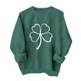 thumbnail image 4 of Diufon St Patricks Day Sweatshirt Women Casual Long Sleeve Crewneck Sweatshirts Graphic Printed Loose Pullover Tops, 4 of 6