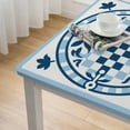 thumbnail image 4 of nygtbtfer  Buffalo Check Collection, Classic Farmhouse Tablecloth, Tablecloth, Light Blue &amp; White, 4 of 7