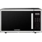 Chefman Countertop Microwave Oven 1.1 Cu. Ft., 1000W, 3 Presets, & 10 Power Levels – Stainless Steel