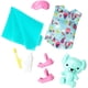 thumbnail image 1 of Paquete de accesorios para Barbie Club Chelsea, ropa y accesorios para muñecas pequeñas, 7 piezas para niños de 3 a 7 años incluyen osito de peluche Barbie -, 1 of 3
