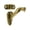 Gold, variant on Deltana HRB325U5 Hand Rail Brackets; 3-5/16" Projection; Antique Brass Finish