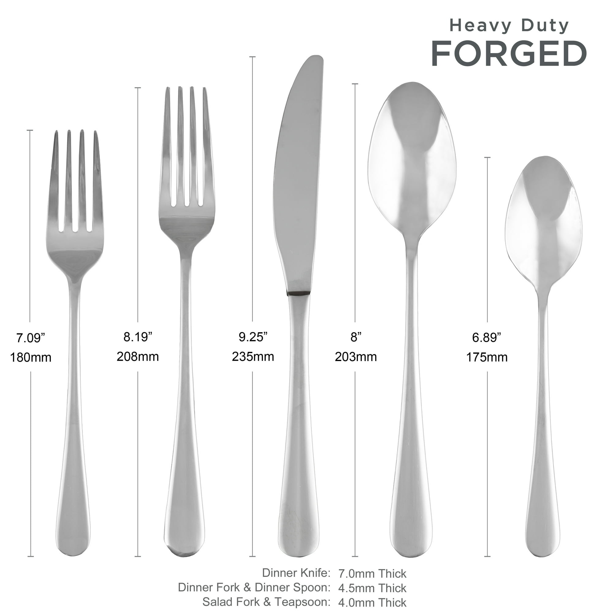Cambridge Harmonize Mirror 20-Piece Forged Stainless Steel Flatware Set (Service for 4)