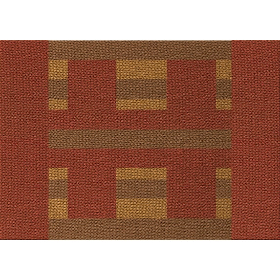 Ahgly Company Machine Washable Indoor Rectangle Transitional Mahogany Brown Area Rugs, 8' x 12'