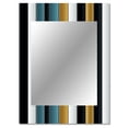 thumbnail image 2 of Designart "Classic Pinstripes In Green And Gold" Abstract Wall Mirror, Printed Green Wall Mirror, Modern Bathroom Wall Mirror, Decorative Abstract Mirror - 30x40 Inch, 2 of 5