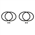 thumbnail image 1 of 4x 09985 Pressure Canner Sealing Ring & Overpressure Plug Gasket Fits Presto 01745 01751 01755 01781 01782 01784,4 x Sealing Ring 4 x Glue Particles,Black, 1 of 6