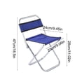 thumbnail image 3 of Luxcidy Folding Chair for Outdoor, Portable Fishing Stool with Backrest, Small Travel Angling Chair for Barbecue and Camping, Blue, 3 of 6