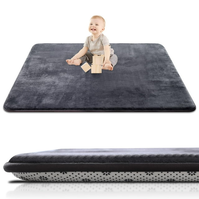 Alfombra de juego para bebés SEPARO, suelo grueso, 50 x 50 cm, espuma Tummy Time