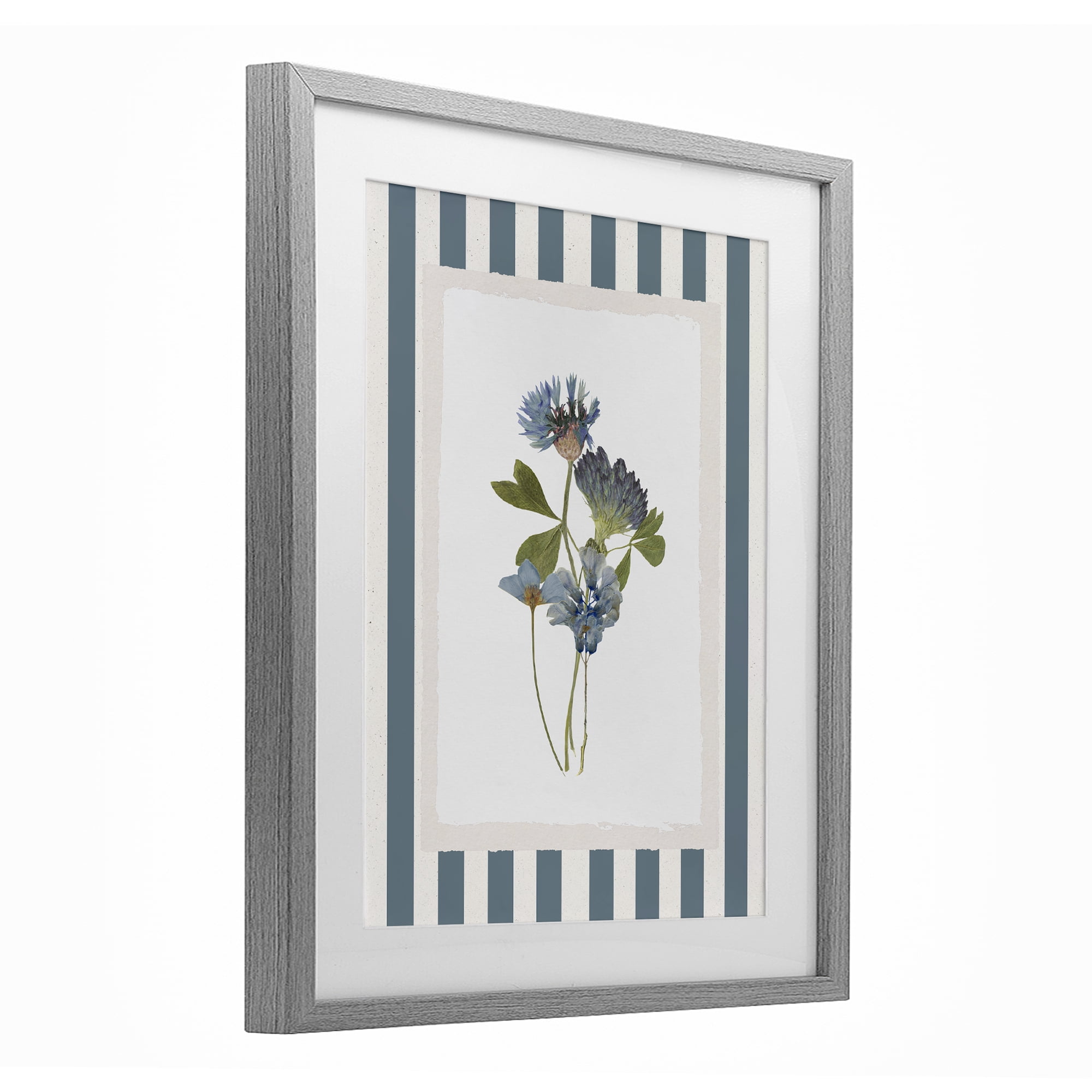 Stupell Industries Summer Memories Flowers Gray Framed Print Under Glass, design by Val Rhodes