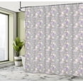 thumbnail image 4 of Ambesonne Shabby Flora Shower Curtain, Flowers Retro Spring, 69"Wx70"L, Dust Cream, 4 of 4