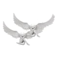 thumbnail image 1 of GUOOL 2pcs Creative Retro Angel Wing Figurine Modern Angel Sculpture Office Decoration, 1 of 9
