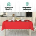thumbnail image 6 of Tablecloth Roll  54" X 110' Red Premium Plastic Table Cloths with Cutter Box - Cut to Size Cutter - Decorative Rectangle Table Cover Smooth Tablecloth - Disposable Table Cloths for Parties, Weddings., 6 of 7