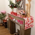 thumbnail image 4 of Boovnll Valentines Day Table Runner, 13x35" Valentine's Day Printing Table Runner, Valentines Table Runner for Holiday Kitchen Dining Table, Party Decor, Valentines Day Decorations, 4 of 6
