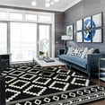 thumbnail image 2 of Allstar Living Room Area Rug with Beni Ourain design in Black, 2 of 9