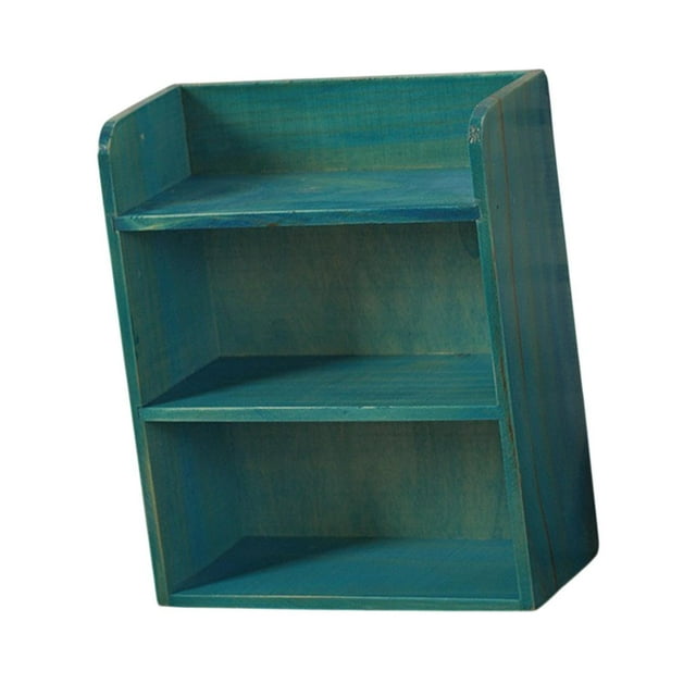 Estante de almacenamiento de escritorio Estante de escritorio Container de madera de madera Soccasa de estantería de estantería Organización para