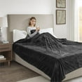 thumbnail image 6 of Pemberly Row Polyester Solid Microlight Reversible Heated Blanket in Black, 6 of 8