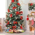 thumbnail image 6 of Coolnut Dogs Autumn Pumpkin Christmas Tree Mats Waterproof Tree Skirt, Dachshunds Puppy Fall Xmas Tree Stand Tray Mat Floor Protector Pad for Holiday Party Decoration, 28.3", 6 of 6