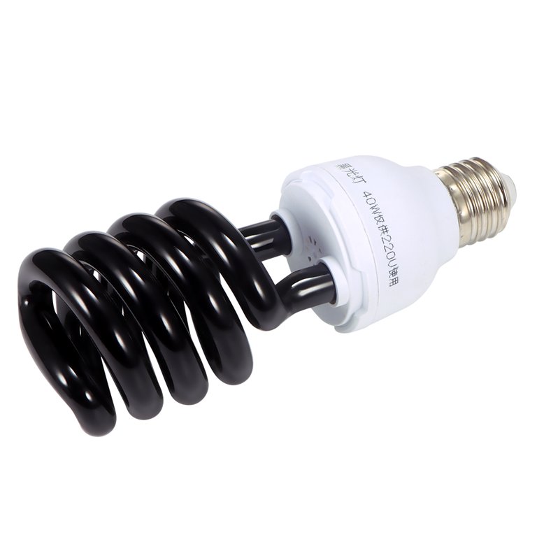 40W E27 220V Blacklight Low Energy 395nm UV Light Bulb Screw Ultraviolet  Lamp