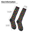 thumbnail image 5 of Haiem Colorful Geometric Dog Socks, Funny Novelty Crazy Design Cotton Socks Sports Socks Knee High Socks For Men, Women,1Pairs - Gift For Working Friends, 5 of 9