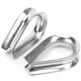 thumbnail image 5 of Wire Rope Cable Thimbles, 2Pcs M20 Stainless Steel Thimbles for 10mm Diameter Wire Rope Rigging, 12.1oz, 5 of 5