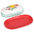 thumbnail image 5 of The Pioneer Woman Flea Market Floral 6.4" Butter Dish, 5 of 8